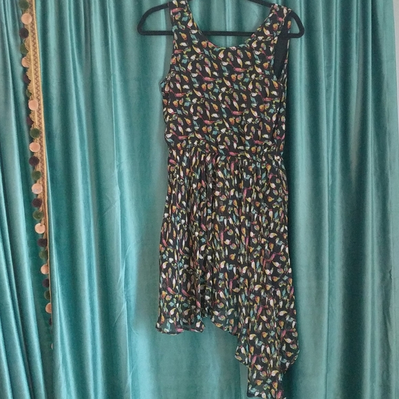 Charming Charlie Asymmetrical Bird Pattern Dress - Picture 4 of 4